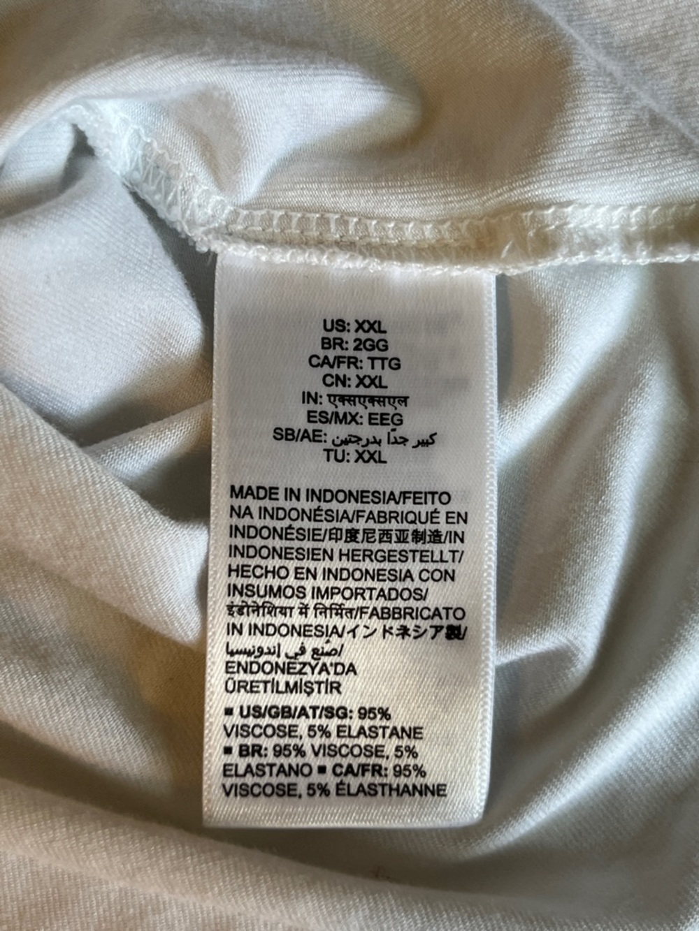 Daily Ritual White Short Sleeve Tunic Tee - Picture 10 of 10
